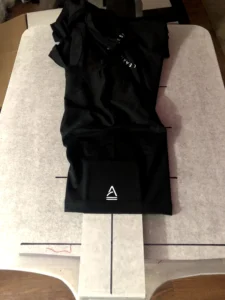Custom sleeve screen printed work shirt by Inkterra Prints, Raleigh NC.
